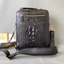 Handcrafted Genuine Croco Skin Sling Shoulder messenger Bag