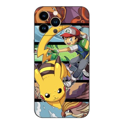 PikachuV Case For iPhone 16 15 14 13 12 11 Pro Max Plus Mini XR X SE 8 7 -z224
