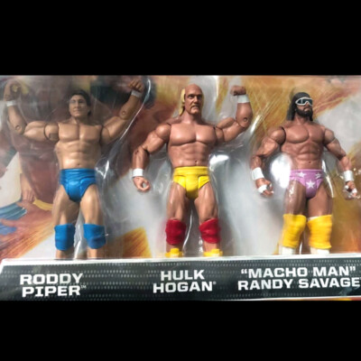 WWE 80's Greats フィギュアセット WWE 80s Greats Roddy Piper Hulk Hogan Macho Randy Savage Action