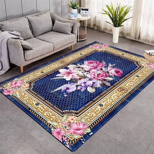 Retro Floral Patchwork Floor Rug Soft Door Mat Anti-slip Living Bedroom Carpet 2 - Picture 15 of 25