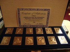 1989 Topps Gallery of Champions SOLID STERLING SILVER set of 12 Gwynn BOGGS 090