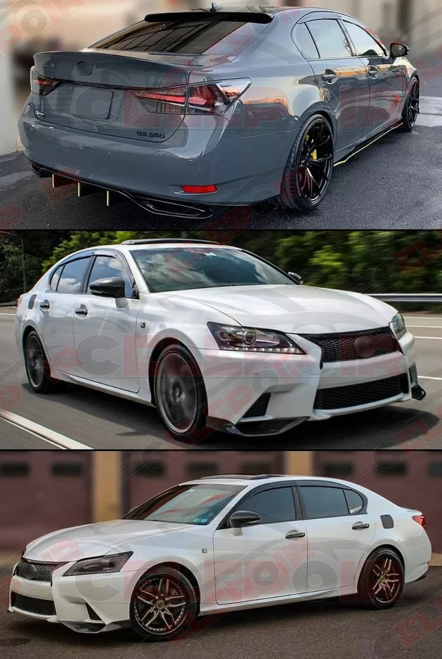 Para Lexus GS F GS350 GS450h 2013-2020 estilo delgado viseras de ventana protectores de lluvia* Foto 3 de 4