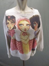 ZARA Size S Womens Multicolor Cotton Blend Fleece Lined Casual Sweatshirt 346
