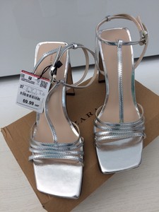 silver high heel sandals uk