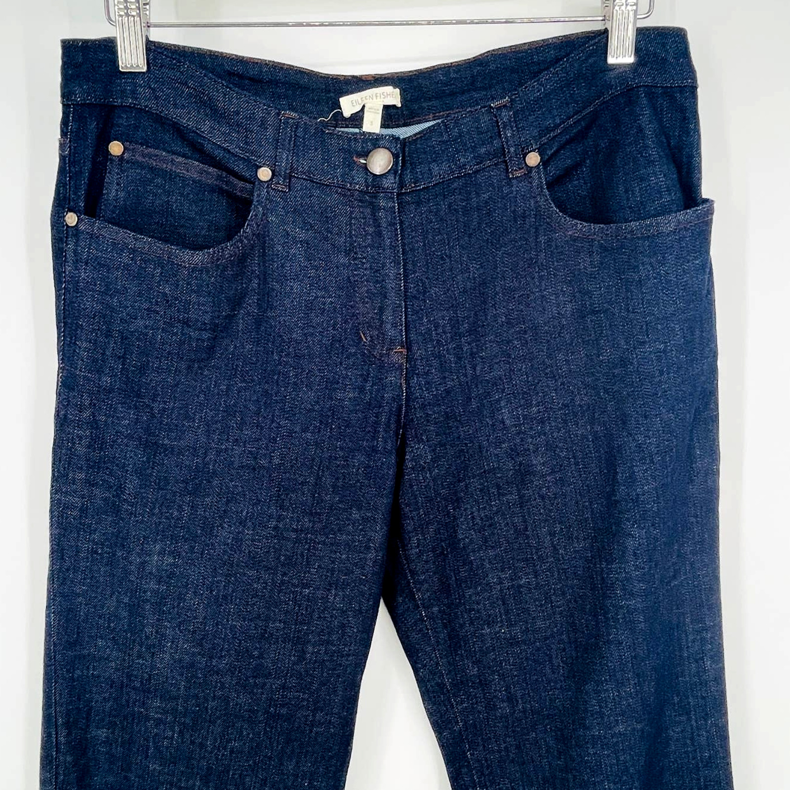 Eileen Fisher Organic Cotton Straight Leg Jeans S… - image 3