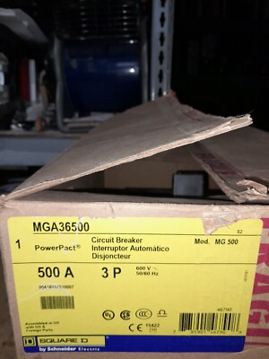 NEW  SQUARE D 500 AMP  MGA36500  3PHASE  480V @35K FOR I-LINE  I LINE PANELBOARD
