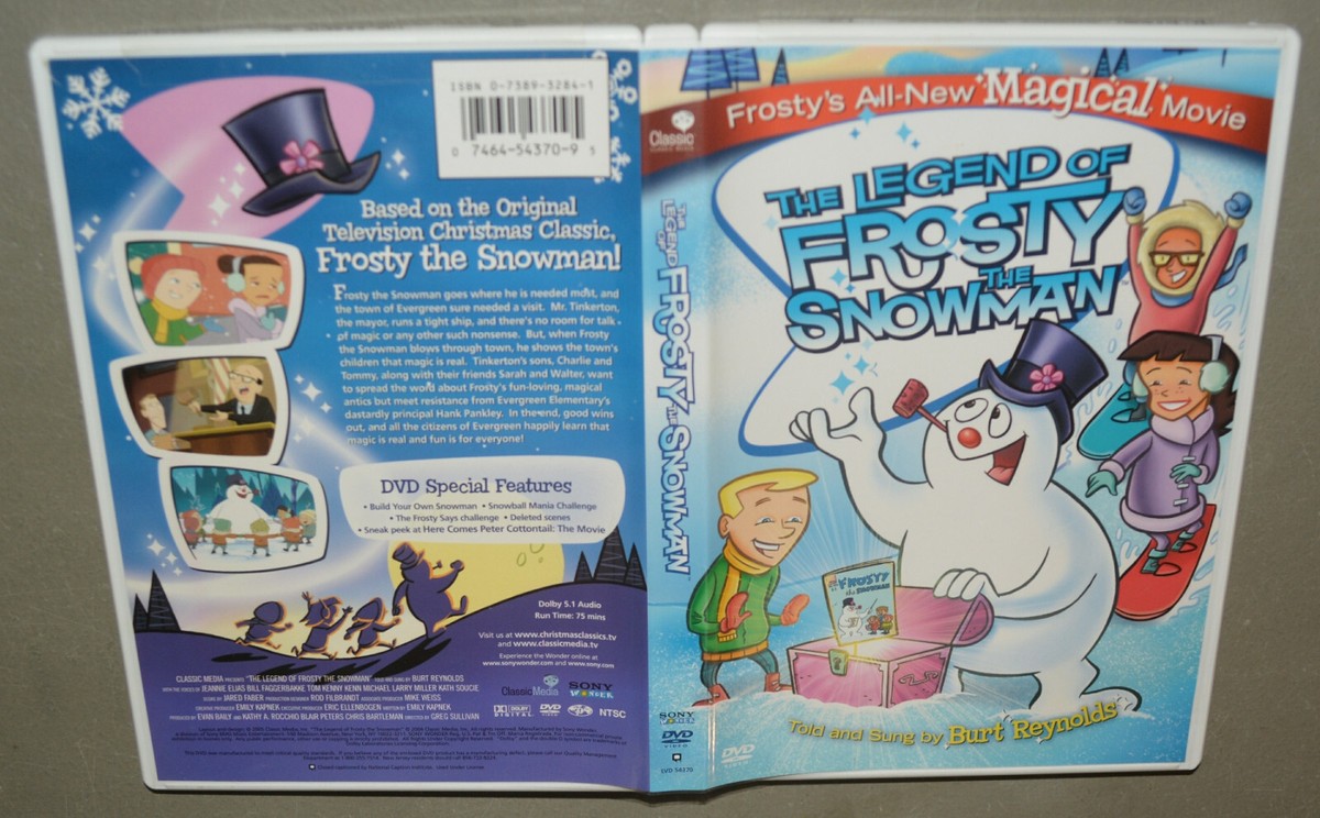 DVD - The Legend of Frosty The Snowman - Burt Reynolds 74645437095