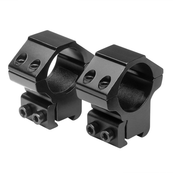 NcSTAR 1" Scope Rings 3/8" Dovetail Mount Base Low Profile Black RB25