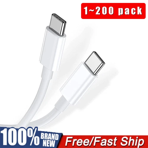 USB-C to USB C Type-C Fast Charging Data SYNC Charger Cable Cord 3/6/10FT lot - product listing photo