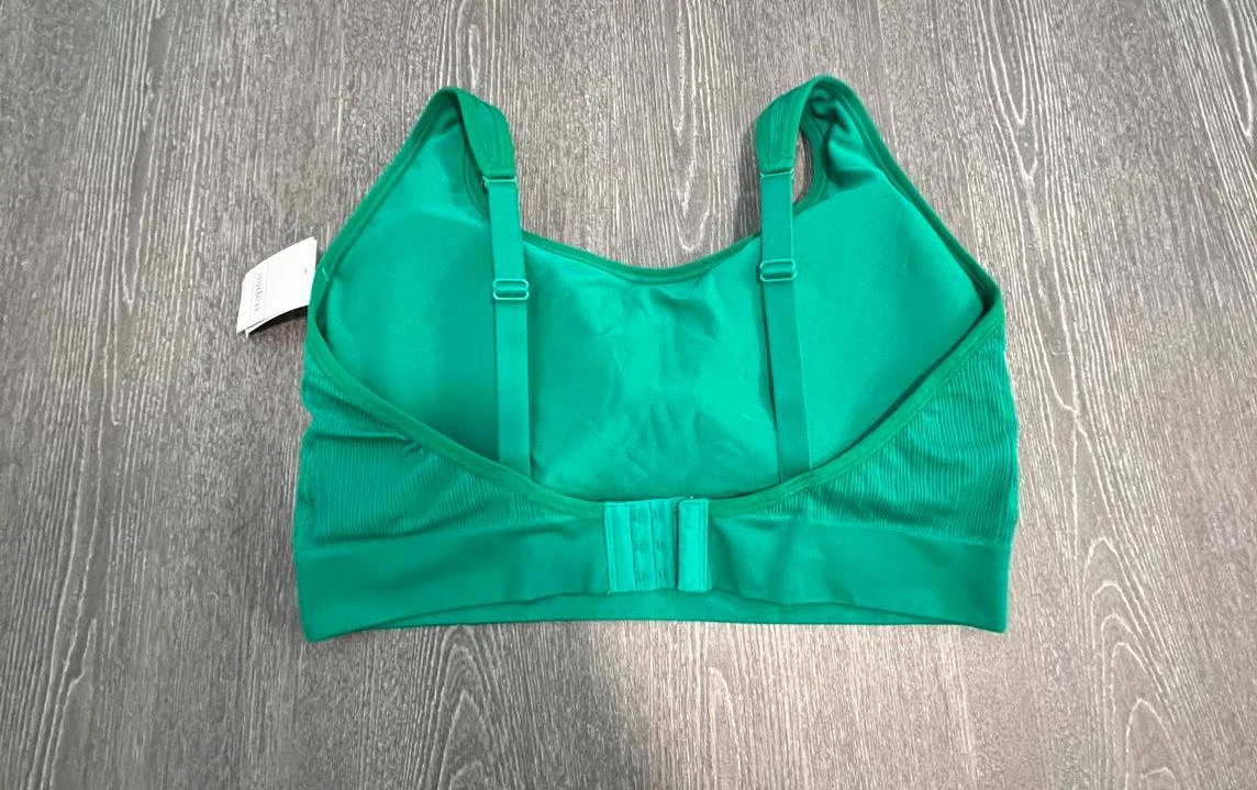 Auden Green Ribbed Lightly Lined Bralette 2X