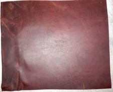 12"x15" DARK BROWN OIL TANNED UTILITY LEATHER COWHIDE avg 1.4mm thick 20