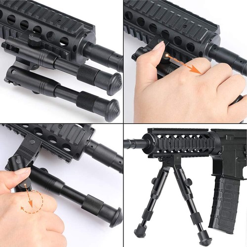 3''-6''/9-13"Adjustable Hunting Rifle Bipod Barrel Mount for 20mm Picatinny Rail - Picture 6 of 20