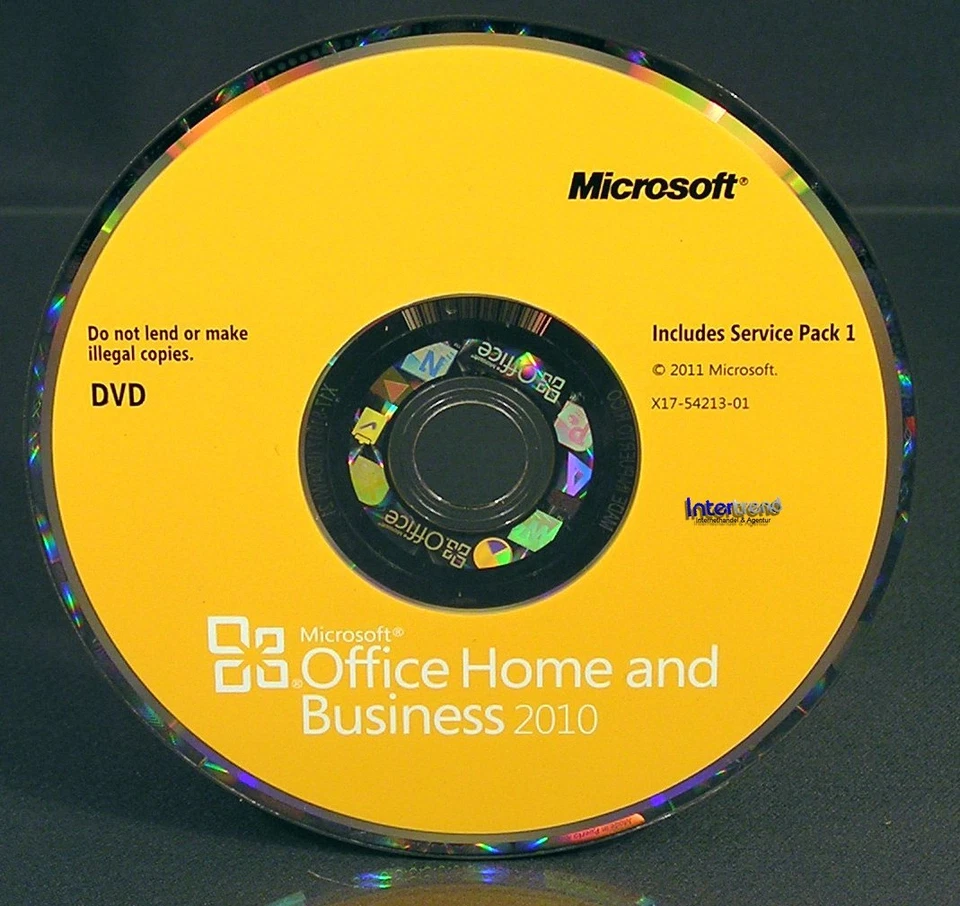 Microsoft Office Home and Business 2010 Vollversion Englisch Box, DVD + SP1 NEU - Bild 4 von 4