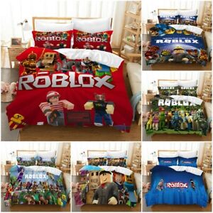 Roblox Kids Quilt Cover Bedding Set 3pcs Duvet Cover Pillowcase Comforter Cover Ebay - roblox bedding set