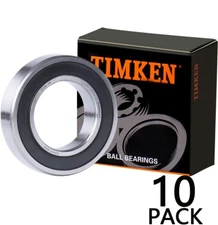 (Qty.10)TIMKEN 6007-2RS High Quality Two Side Sealed Ball Bearings 35X62X14MM