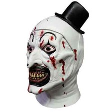 Máscara de lujo de látex de Halloween Bloody Art the Clown Killer TOTS con licencia oficial