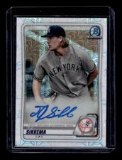 2020 Bowman Chrome Mega Box Prospect Auto Refractor T.J. Sikkema  EXACT SCAN