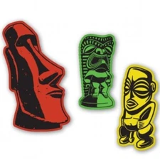 Tiki Masks Car Vinyl Sticker - SELECT SIZE