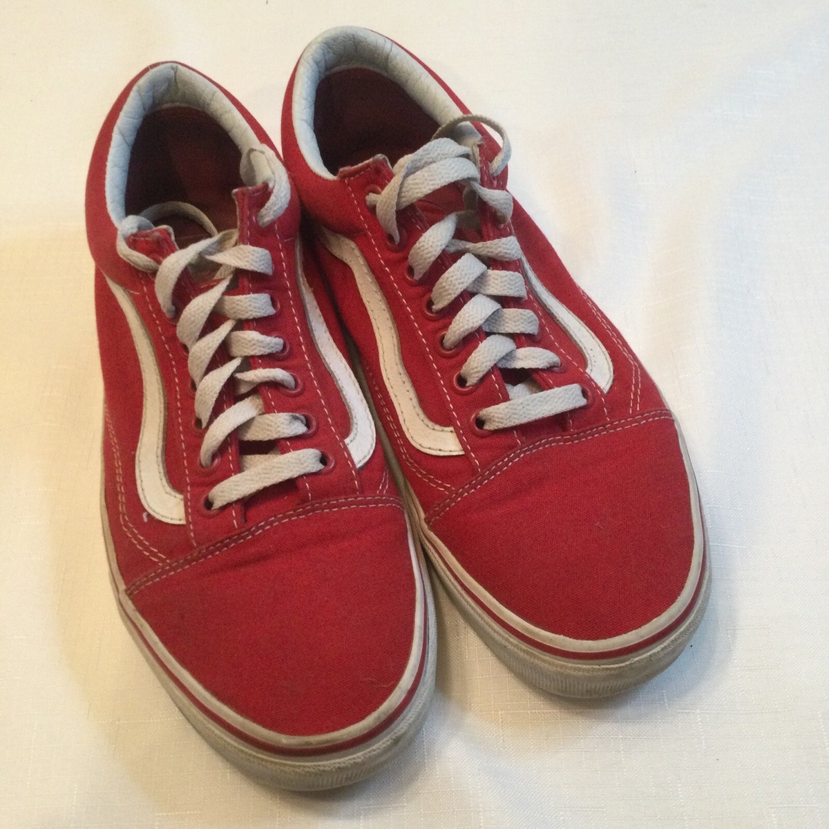 Vans Off the wall Skate Shoes Red  721356 Women’s Size 10.5 Men’s 9 Vans Off The Wall Low Top Red Shoes (Size 36) - 721356  main image 3