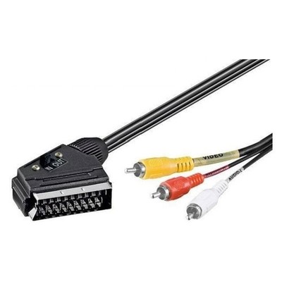 Audio Video Scart RCA Cable 2 M IN/OUT