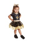 New Orleans Saints Girls 2T Toddler Tutu Tailgate Game Day V Neck Costume Black