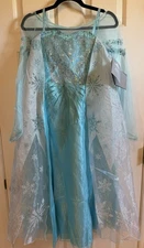 Disney Store Elsa Dress Frozen Kids' Youth 13 Sequin Dress-Up Halloween NWT NEW