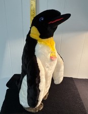 Steiff Charly 16" Emperor Penguin Plush EAN 063541 Knopf im Ohr Stuffed Animal