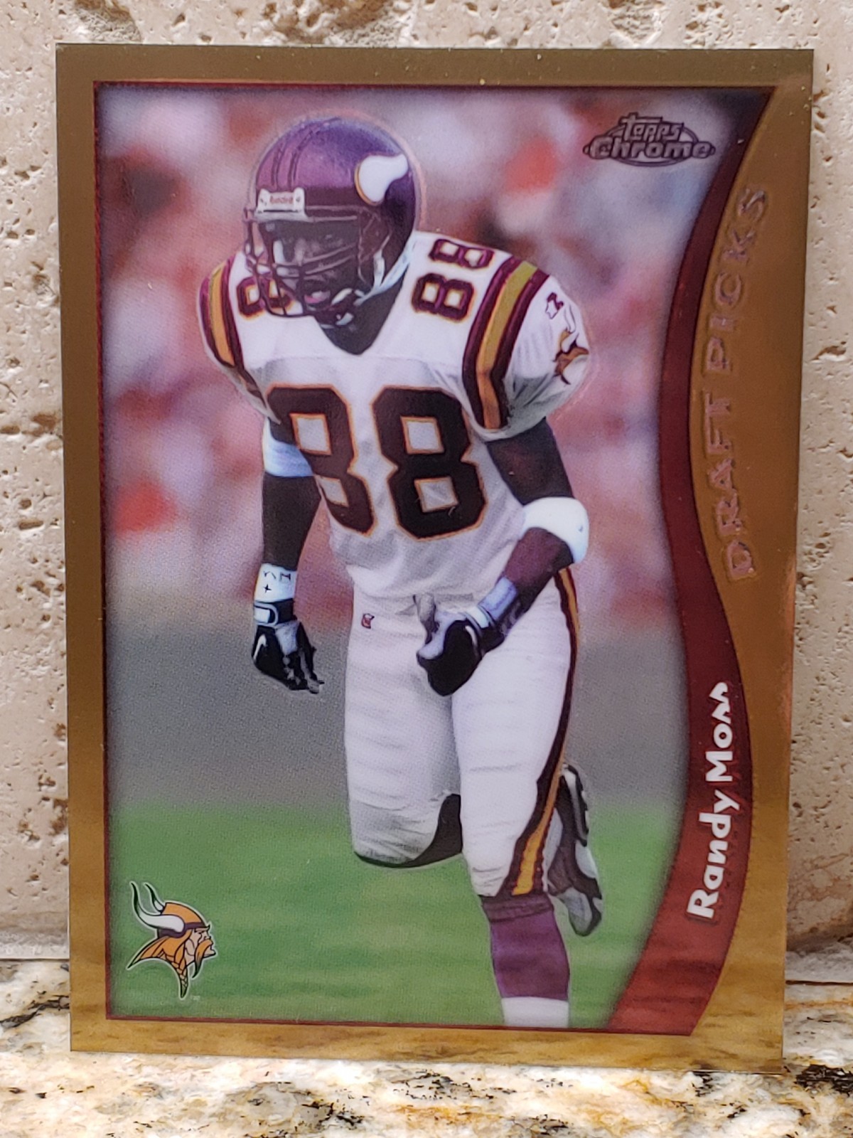 🔥🏈1998 Topps Chrome #35 Randy Moss Rookie!! SUPER NICE CARD!!