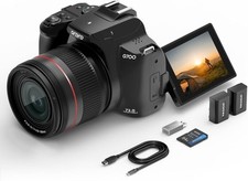 64MP Digital Camera for Photography, 4K Vlogging Cameras for Youtube with 3” Fli