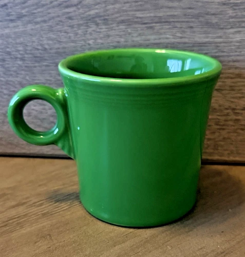 Fiesta Ware Green O-Ring Handle Coffee Cup Mug Homer Laughlin USA