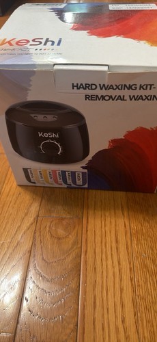Keshi Waxing Kit Painless Hair Removal Wax Warmer 6 Bags Hard Wax Beans For
