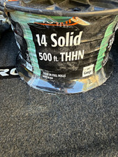 Cerro Wire 14 AWG Solid THHN Green Copper Building Wire 500 ft Spool