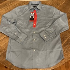 Banana Republic Men's M Non Iron Slim Fit Shirt Blue Long Sleeve Button Down NWT