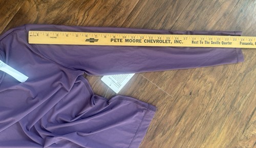 Lululemon Keyhole Mesh Long-Sleeve Shirt Grape Athleisure Stretch Sheer NWT 4 - Picture 5 of 9