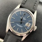 Rolex Datejust 1600 Rare Blue "Pie Pan" Service Dial Steel 36mm Automatic Watch