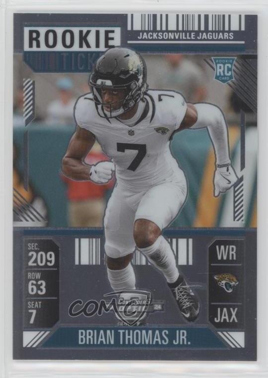 2024 Panini Contenders Optic Rookie Ticket Brian Thomas Jr #65 Rookie RC