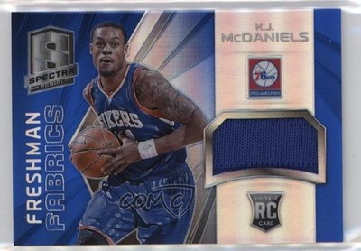 2014-15 Panini Spectra Freshman Fabrics 39/49 KJ McDaniels #FRE-KJ Rookie RC 2d9