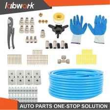 Labwork Garage Shop Compressed Air Line Kit Complete System 100 ft 1/2"