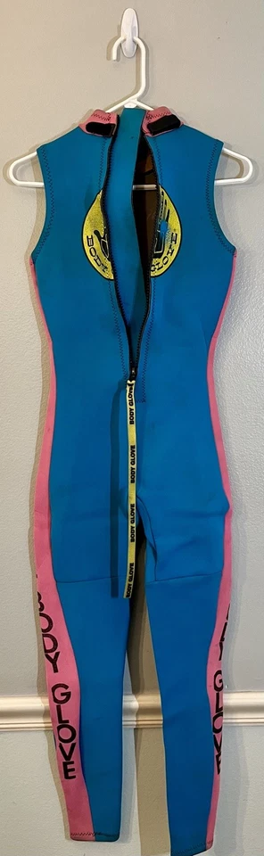 Body Glove Womens Wetsuit Sleeveless Med ~ 12 Blue /Pink/Yellow Scuba Dive Surf - Image 3 of 3