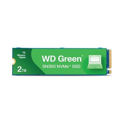 WD Green  SN350 NVMe SSD Festplatte 2 TB, M.2 2280 (Schnelle NVMe -Leistung von 