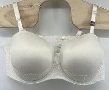 NEW Torrid Curve Strapless Push-Up Smooth Bra Size 50DDD Ivory White Multiway