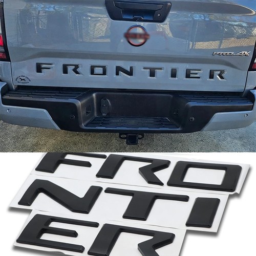 Frontier Letters Tailgate Letter For Frontier 2022-2025 Insert Emblem Matte Black 3D ...