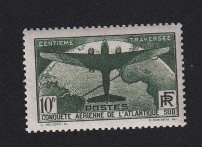 France: Y&T 321 – 10F Atlantique-Sud - 1936 – NEUF**/MNH Cote 800€ - Photo 1/2
