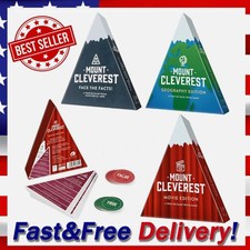 Mount Cleverest Original/Movies/Geography Edition Family Party Card Trivia Game