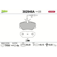 Valeo 302946A Bremsbelagsatz FüR Peugeot Citroen 306 ZX 7D N3 N5 7A 7C 7B N2