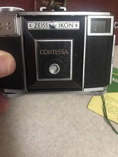 Zeiss Ikon CONTESSA 35mm rangefinder camera. 1950's-W/ Case & Extras!! See Ad