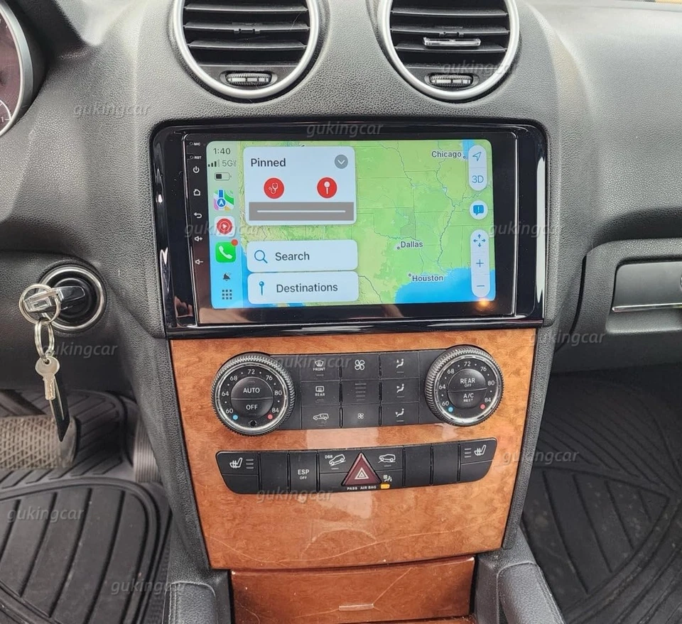 For Mercedes-Benz ML350 GL450 2007-2011 Android 13 Car Radio Stereo GPS CarPlay Foto 3 de 4