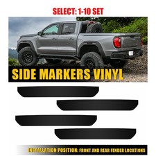 For 2023-2025 Gmc Canyon Side Markers Vinyl Overlay Decal Stickers Black 4-40x