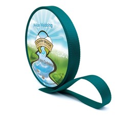 Country Brook Design  1 Inch Teal Heavy Duty Nylon Webbing, 20 Yards