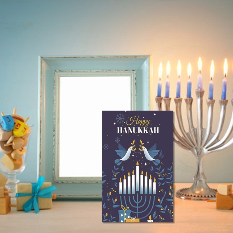 30Pcs Menorah Bird Happy Hanukkah Greeting Note Card With Envelopes 30pcs-menorah-bird-happy-hanukkah-greeting-note-card-with-envelopes